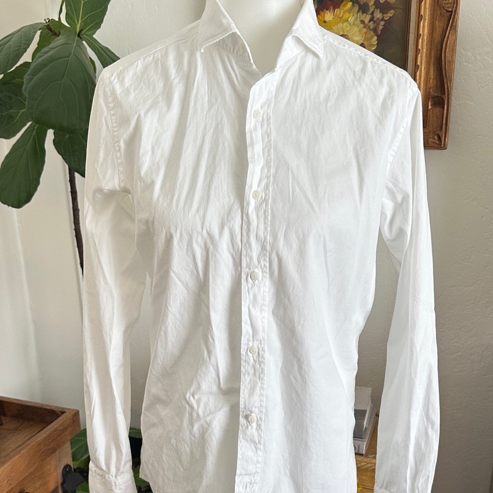Massimo Dutti Crisp White Dress Shirt